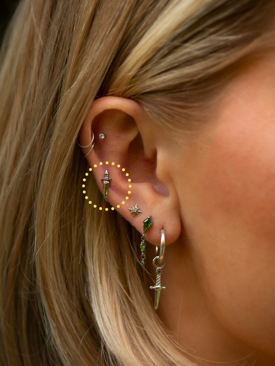 DAGGER FLATBACK STUD
